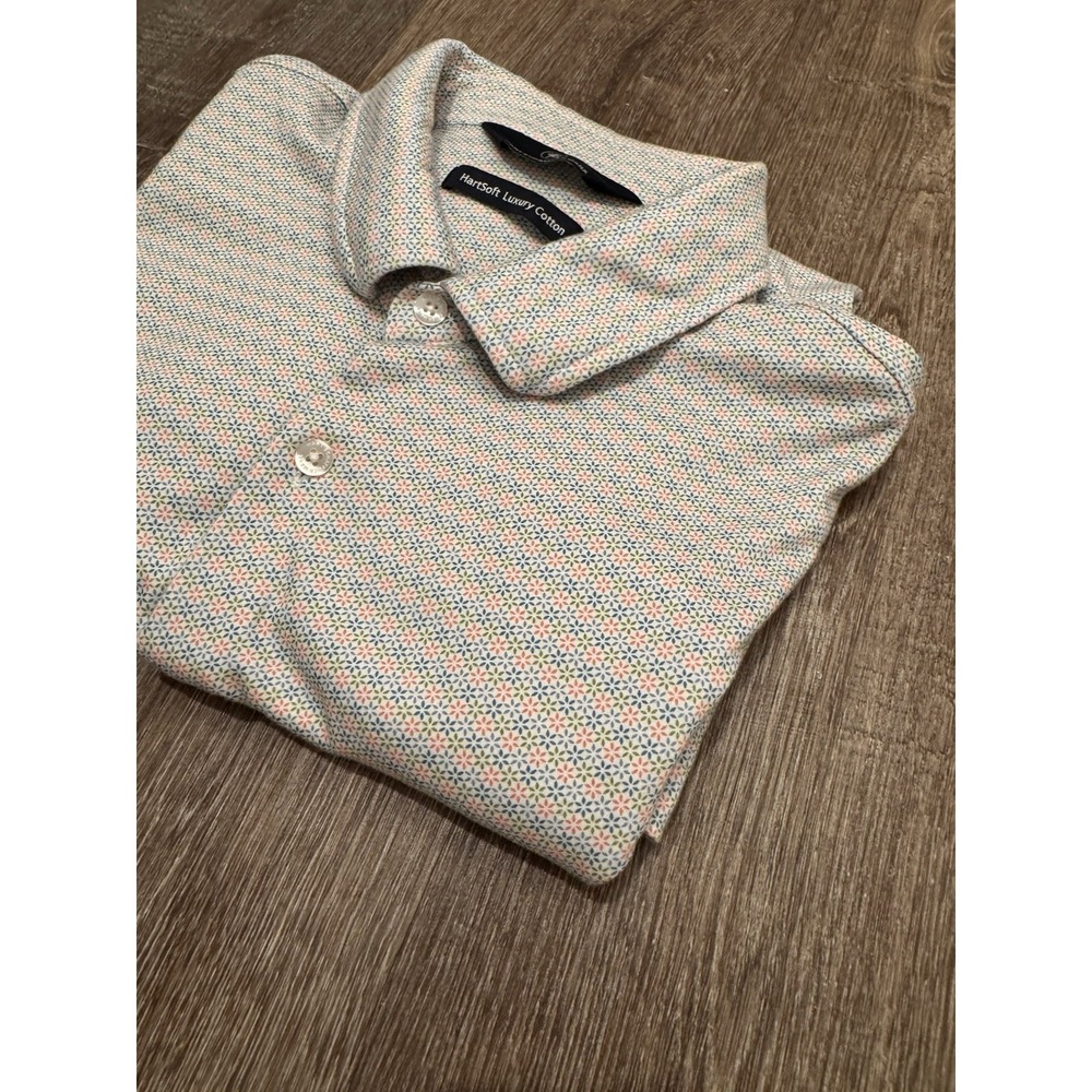 Hart Schaffner  Marx Shirt Men's‎ XL Hart Soft Luxury Cotton Button Up